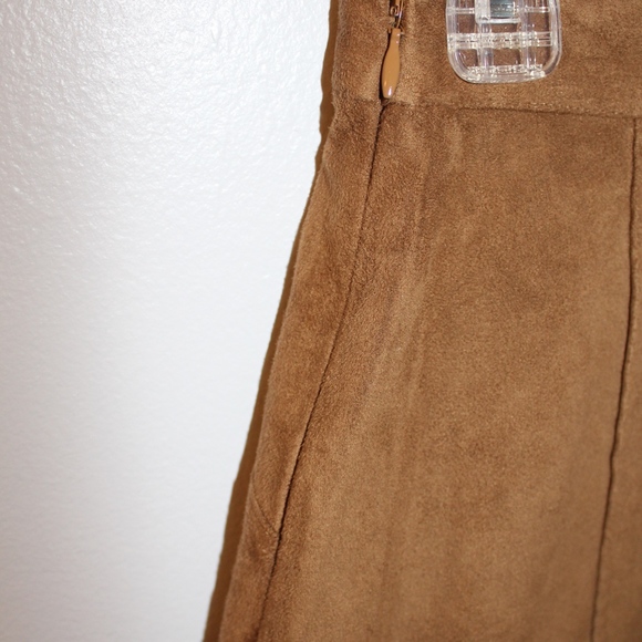 Brown Suede Skirt - Picture 3 of 3